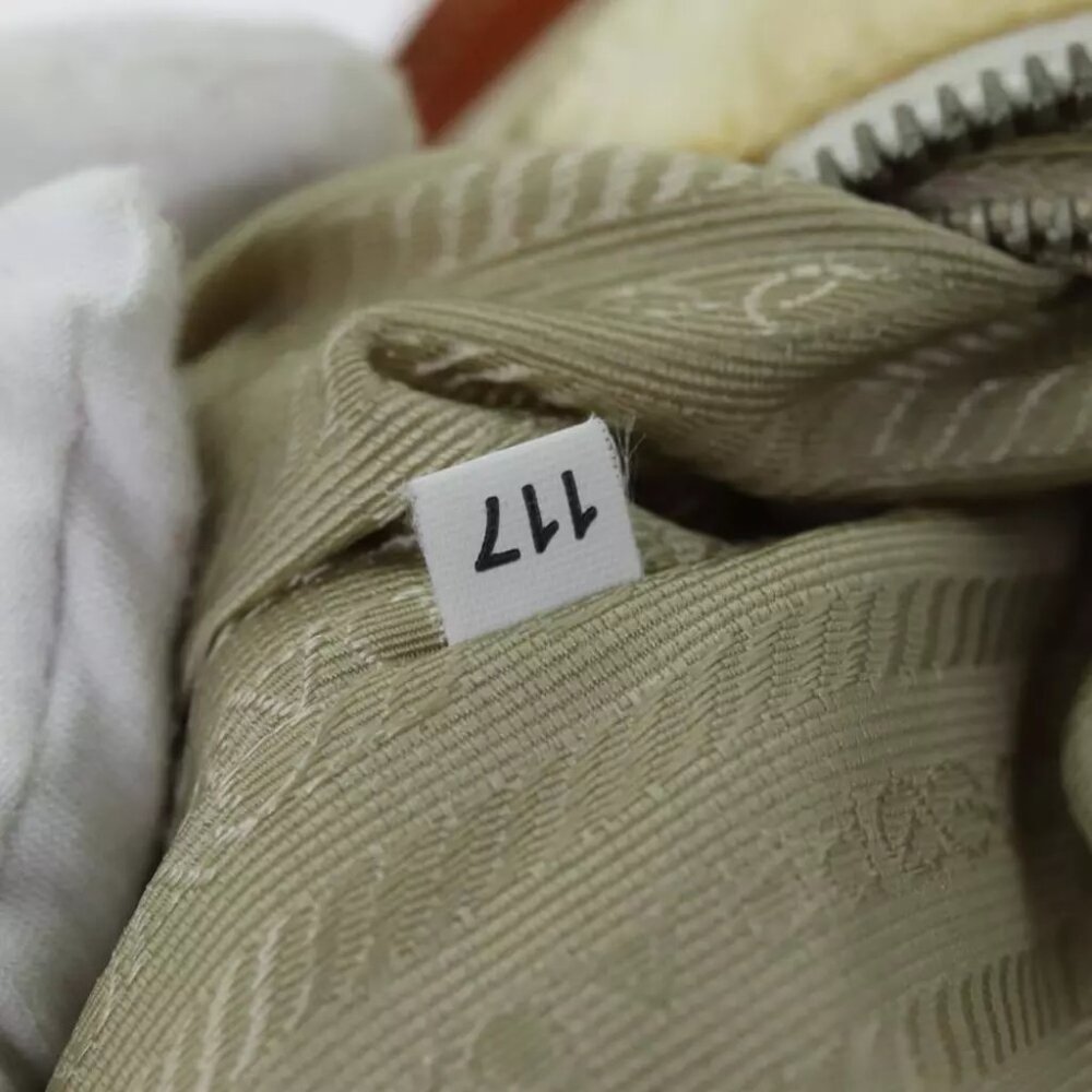 PRADA Tote Bag Nylon Beige Orange - Picture 15 of 16